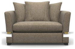 Heart of House Libby Tweed Fabric Cuddle Chair - Beige